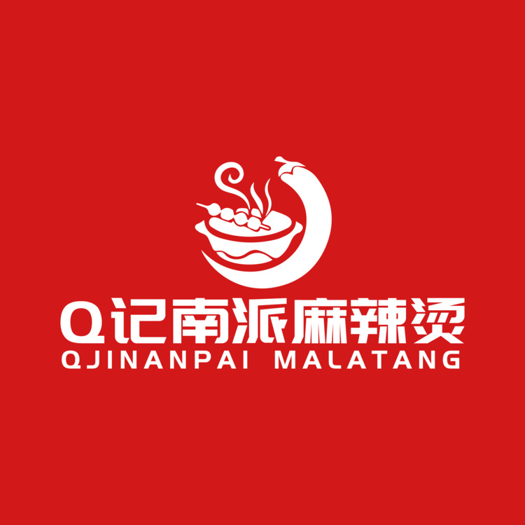 Q记南派麻辣烫-新月光客栈logo