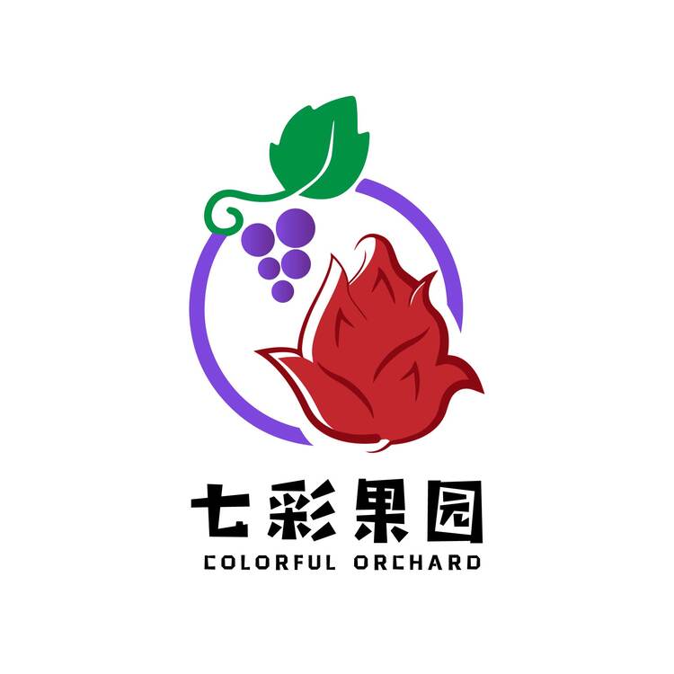 七彩果园logo