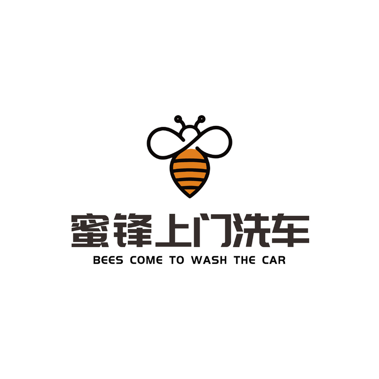 蜜蜂上门洗车logo