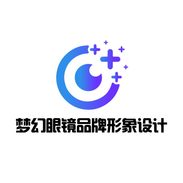 梦幻眼镜品牌形象设计logo