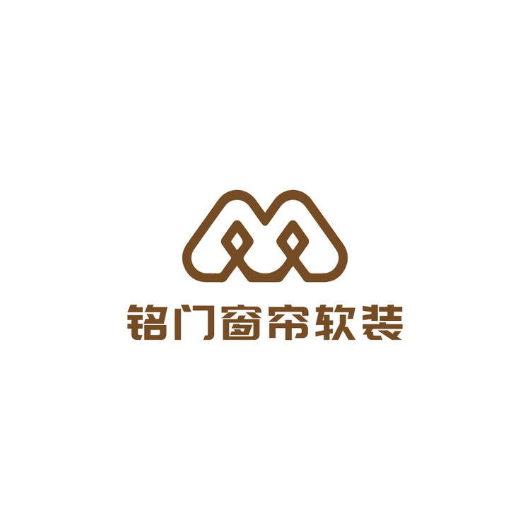 铭门窗帘装饰logo