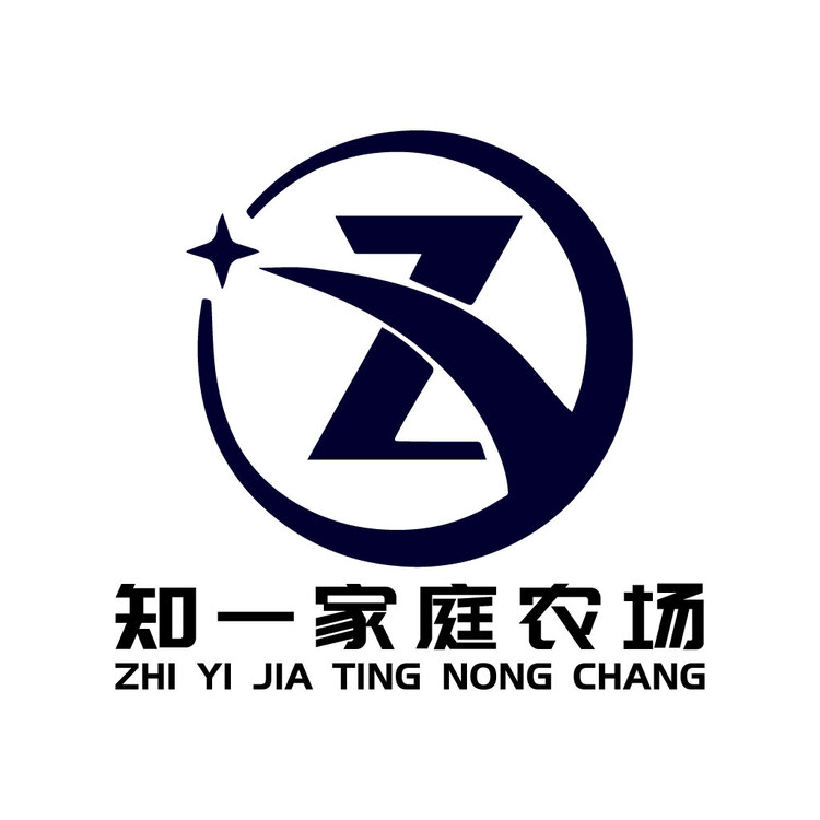 知一家庭农场logo